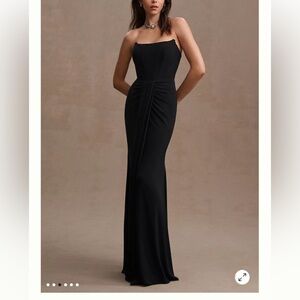 Mac Duggal Anthropologie Strapless Sweeheart Jersey Gown